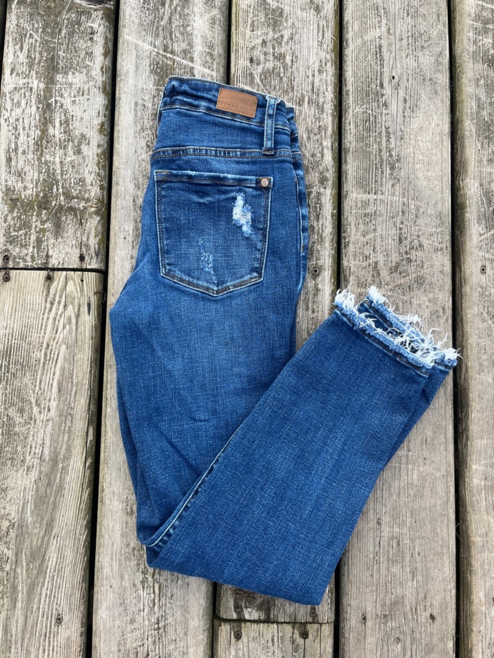 Judy Blue Distressed Boyfriend Jeans Size 0/24